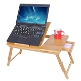 SONGMICS Laptoptisch Notebooktisch Betttisch Lapdesks für Lesen oder Frühstücks und...