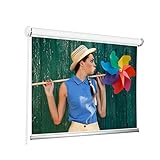 TEXMAXX Rolloleinwand 145 cm x 145 cm | Projektionsleinwand Heimkino...
