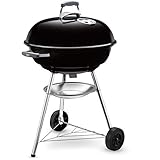 Weber Compact Kettle Holzkohlegrill, Ø 57cm Grillfäche, BBQ Grill mit...
