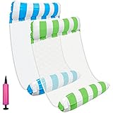 Pool Floats, Tymyp Aufblasbare Wasserschwimmer Hängematte 2 Pack Aufblasbare...