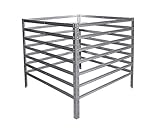 shelfplaza® Home Komposter Metall 100x90x90 cm / Komposter 810 Liter / Komposter...