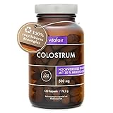 VITAFAIR Colostrum Kapseln [120 Stk.] - Vegetarische hochdosierte Kolostrum Kapseln mit...