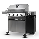 Schickling Gasgrill PremioGas XL III All in One – Premium BBQ Edelstahl Gasgrill –...