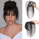 Pony Haarteil, Clip in Pony Echthaar, Haarteil Mit Klammer, One Piece Pony...