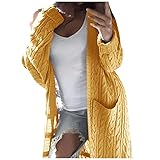 Weste Damen Lang,Parajumpers Jacke Fahrradjacke Winter Grobstrickjacken...