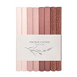 NICROLANDEE 8 Rollen Premium Krepppapiere für Hochzeit, Geburtstag, Weihnachten,...