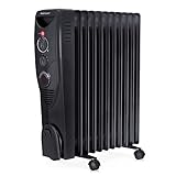 Pro Breeze 2500W Ölradiator energiesparend - Elektro Heizkörper mit 11 Rippen,...