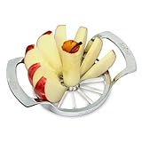 Adam Profi Edelstahl Apfelteiler, Küchenwerkzeug für Obstzubereitung, 12-teiliges...