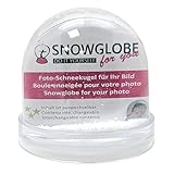 Foto-Schneekugel groß | Inhalt: Schnee | B: 9 cm H 8 cm | mit 2 x Bild und Sockel...