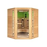 Home Deluxe – Infrarotkabine – REDSUN XXL Deluxe -150 x 150 x 190 cm - für...
