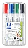 STAEDTLER Whiteboard Marker Lumocolor, trocken und rückstandsfrei abwischbar, Keilspitze...