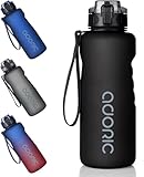 Adoric Trinkflasche Auslaufsicher Wasserflasche 1,5L BPA Frei Große Sportflasche aus...