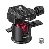 SMALLRIG Panorama kugelkopf stativkopf 360 ° drehbar, Stativkopf mit Schnellwechselplatte...