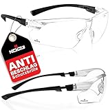 NoCry Klare Schießbrille für Herren mit Anti-Beschlag- und kratzfesten umlaufenden...
