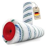 ORGAFLIX Profi Farbwalze 18cm - 2 Stück - Ideale Farbaufnahme und Abgabe - Florhöhe ca....
