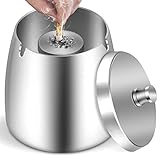 Aschenbecher für Draussen, Edelstahl Aschenbecher mit Deckel, Sturmaschenbecher als...