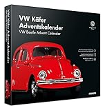 FRANZIS 55255 - VW Käfer Adventskalender rot, Metall Modellbausatz im Maßstab 1:43,...