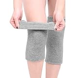 FakeFace Kniewärmer für Damen Herren Rutschfest Winter Warm Knieschoner Elastisch...