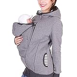 Zalock 3 in 1 Tragejacke Umstandsjacke für Mama und Baby Winter Freizeitjacke...