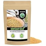 Senfkörner (500g), Senfsaat gelb und weiß 100% naturrein, schonend getrocknet,...