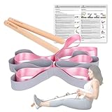 TEAMAZE Dehnungsgurt mit Schlaufen, elastische und nicht elastische Stretchbänder für...