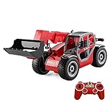 QIYHBVR RC LKW-Lader, Traktor, 2,4 G, Funkgesteuert, 4-Rad-Bulldozer Mit Teleskoparm,...