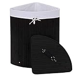 Eckwäschekorb HWC-C21, Laundry Wäschebox Wäschesammler Wäschebehälter,...