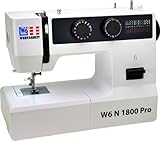 W6 Nähmaschine N 1800 Pro mit 25 Programmen | Freiarm | automatischer Einfädler |...