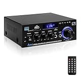 HiFi-Verstärker AK45 Mini Bluetooth Stereo-Audioverstärker Receiver 12V/ 220V 400W 2...