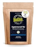 Biotiva Ingwerwurzel Tee Bio 200g - Ingwer geschnitten - scharf - Kräutertee - Abgefüllt...