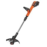 Black+Decker Akku-Rasentrimmer (18V 2,0Ah, 28 cm Schnittbreite, automatische...