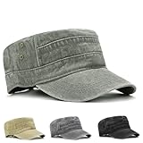 CWENDANER Klassische Premium Army Cap Military Style Cap, Vintage Männer Damen...