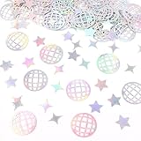 ALEGRE® 100 Stück Glitzer Discokugel Deko Konfetti, Disco Kugel Deko Konfetti...