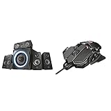 Trust Gaming GXT 658 Tytan 5.1 Surround PC-Lautsprecher Set mit Fernbedienung (180 Watt,...