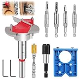 8 Stück Topfscharnier Schablone Set,5/64 Zoll,7/64 Zoll,9/64 Zoll,11/64 Zoll...