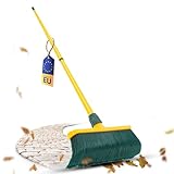 Novaliv Krallenbesen Set 40 cm Kunststoff mit Teleskopstiel gebogenen Borsten Gartenbesen...