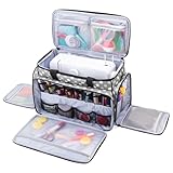 Luxja Nähmaschinentasche, Nähmaschine Tragetasche mit abnehmbarem Polster, Transport...