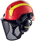 Uvex Pheos Forestry - Forsthelm mit Gehör- und Gesichtsschutz - SNR: 30dB -...