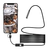 OBEST 3-in-1-Industrielles Endoskop,5.5 mm Inspektionskamera mit 6 Einstellbaren...