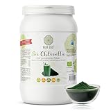 NurBio® Chlorella Pulver 1 kg, grünes Superfood, pflanzliches Protein, nährstoffreich