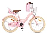 SJOEF Dolly Kinderfahrrad 18 Zoll | Kinder Fahrrad für Mädchen/Jugend | Ab 2-7...