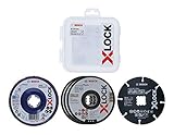 Bosch Professional 5tlg. X-LOCK Trennscheiben Schleifscheiben Set (Edelstahl, Metall, Ø...