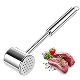 Roleader Fleischklopfer Doppelseitig Fleischklopfer-Tool 304 Edelstahl...