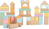 Small Foot Holzbausteine Pastell, 50-teiliges Set zur Förderung der...