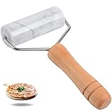 Tianman Marmor Nudelholz Pizzaroller, Marmorroller Antihaft-T-Typ, zum...