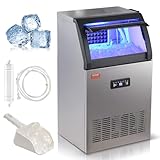 VEVOR Kommerzieller Eiswürfelbereiter Eismaschine 52 kg / 24 h, Leichte...