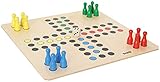 Bartl 106616 Brettspiel Ludo groß aus Holz XXL Format 50cm x 50cm