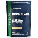 Bromelain Kapseln 500mg (5000 F.I.P) | 2500 GDU/g | 120 Vegane Kapseln | Hochdosiert...