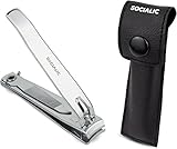 Socialic Premium Nagelknipser Set inkl. Etui und Nagelfeile - Scharfer Nagelzwicker aus...