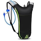 GIEMIT Trinkrucksack mit Trinkblase 2L, Trinkbeutel Fahrradrucksack Laufrucksack...